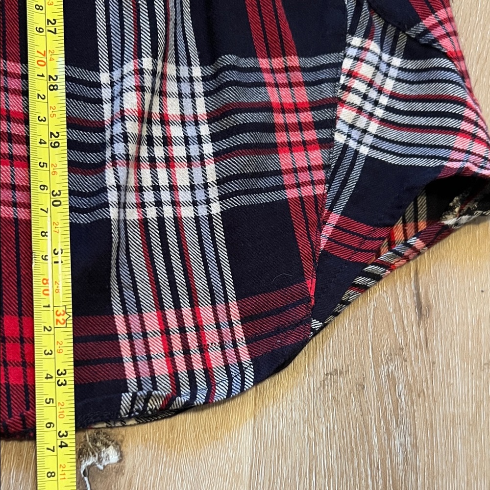 Women’s Double Ranch Large Red and Black Plaid Shirt Dry Clean - Picture 4 of 11